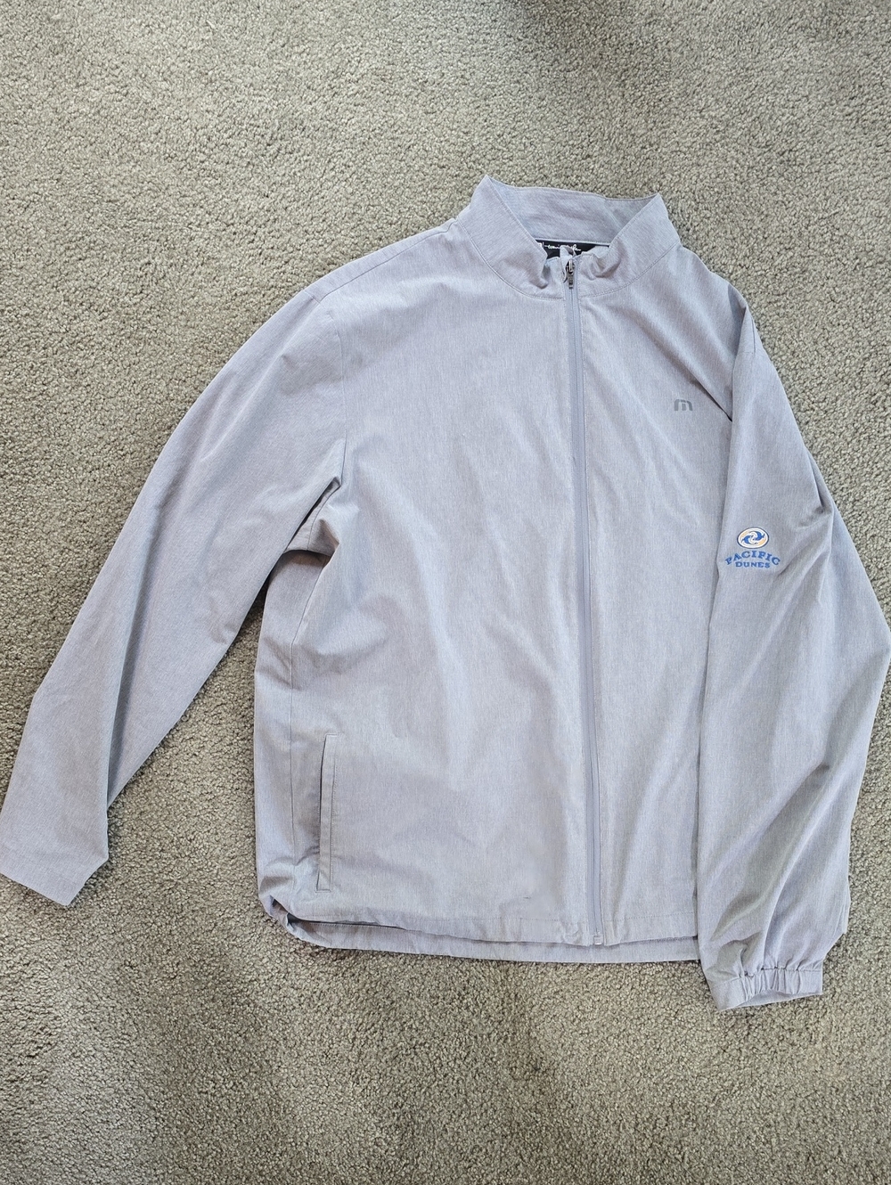 Men's Light Gray Travis Mathew Windbreaker Jacket - Pacific Dunes
